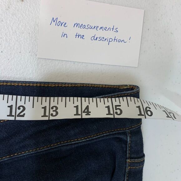 Grace in LA Jeans sz 12 Dark Wash Inseam 29" Stretch Lightweight - Picture 2 of 13